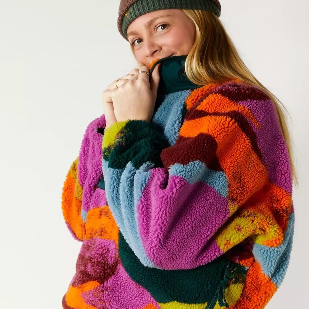 Free People Hit The Slopes Printed Pullover